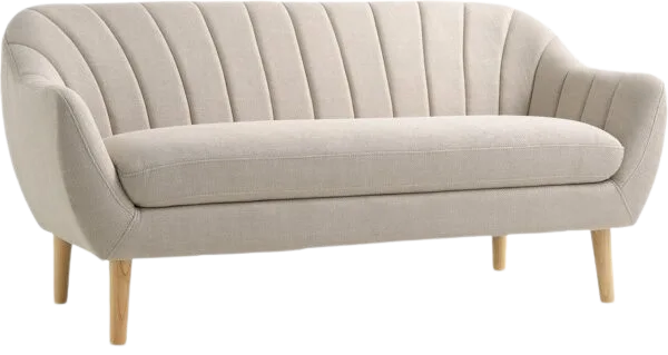 Sofa EGEDAL 2.5-Sitzer beige Stoff